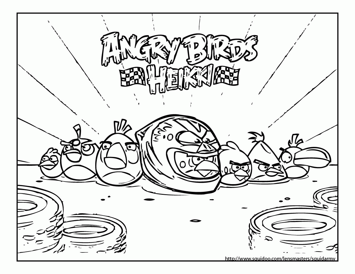 Angry Birds Go Cars Printable Coloring Pages - Coloring Pages For ...