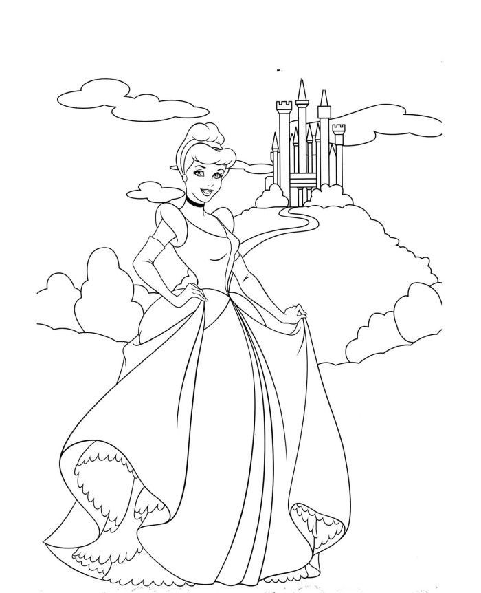 Disneyland Castle Coloring Page - Coloring Home