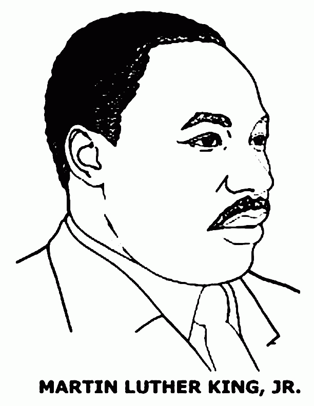 Martin Luther King Coloring Pages Free Coloring Home