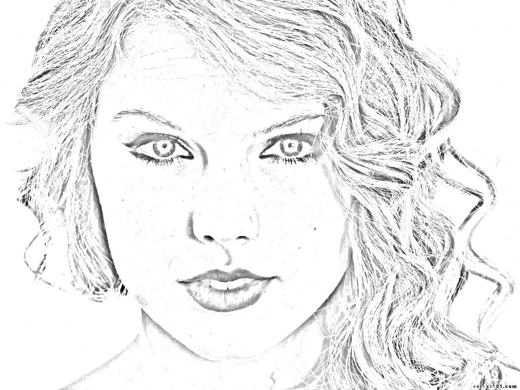 Taylor Swift Free Printable Coloring Pages - Coloring Home