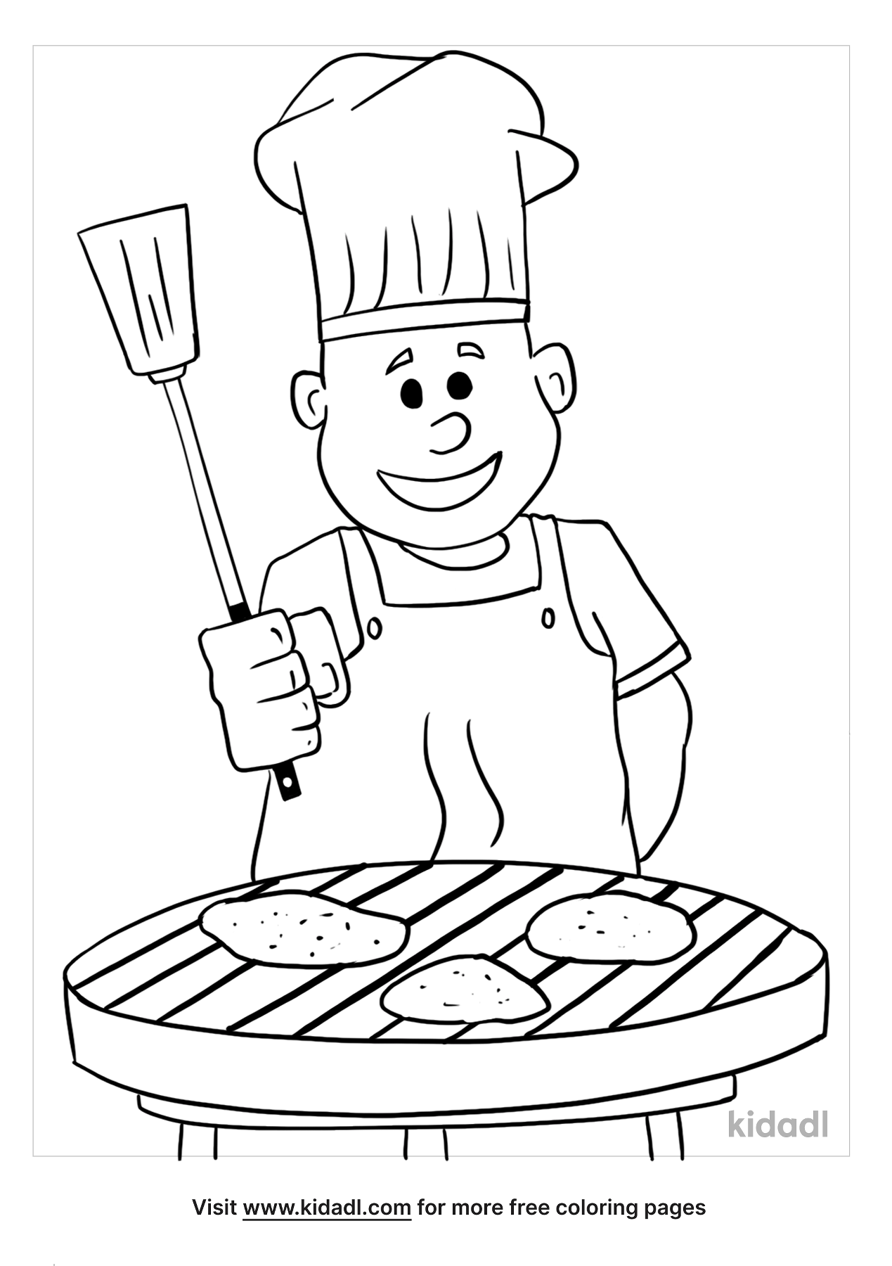 BBQ Coloring Pages | Free Food Coloring Pages | Kidadl