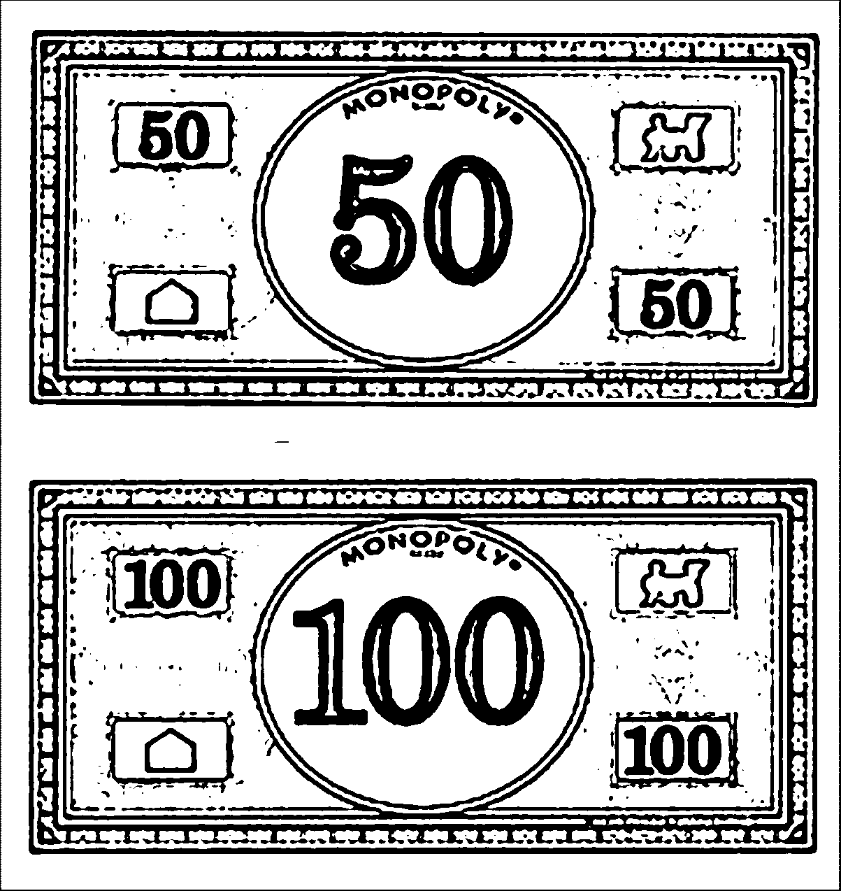 Monopoly Money Coloring Page Wecoloringpage Coloring Home