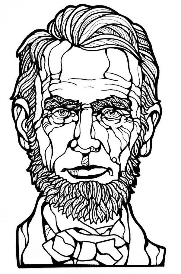 Abraham Lincoln Coloring Page Preschool - Coloring Page