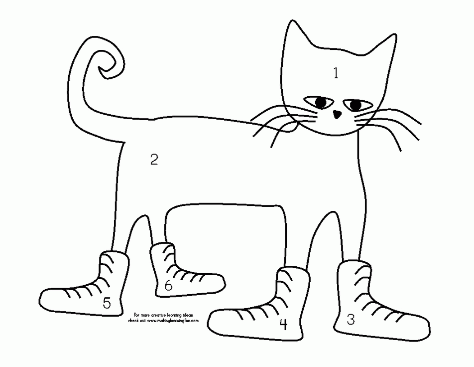 Training Pete The Cat Coloring Page Shoes Printable Coloring Pages ...