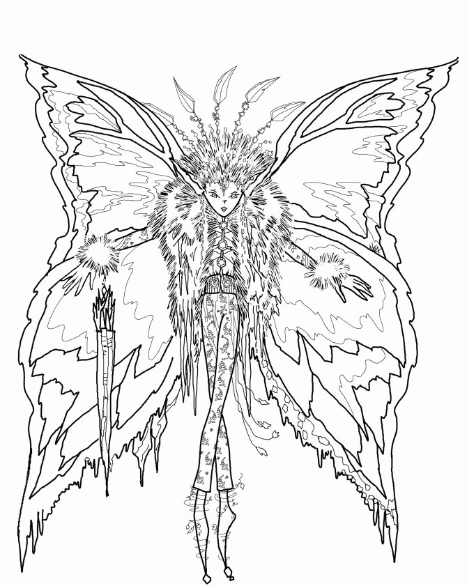 Coloring Pages Of Fairies For Adults - Coloring Home