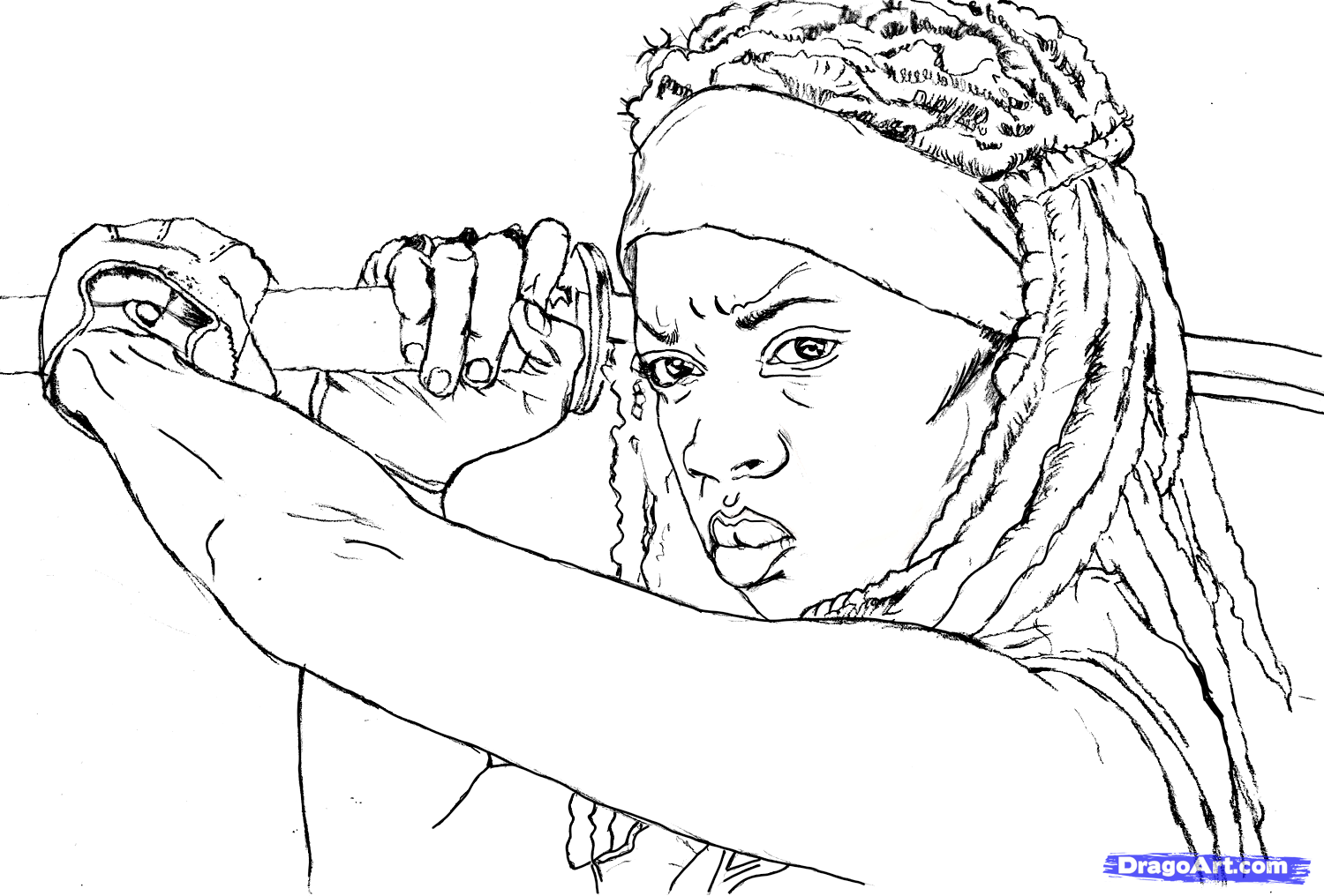 12 Free Walking Dead Coloring Pages + 12 Colorable Character ...