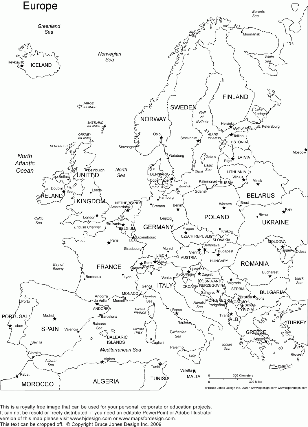 Europe Map Coloring Pages Coloring Home