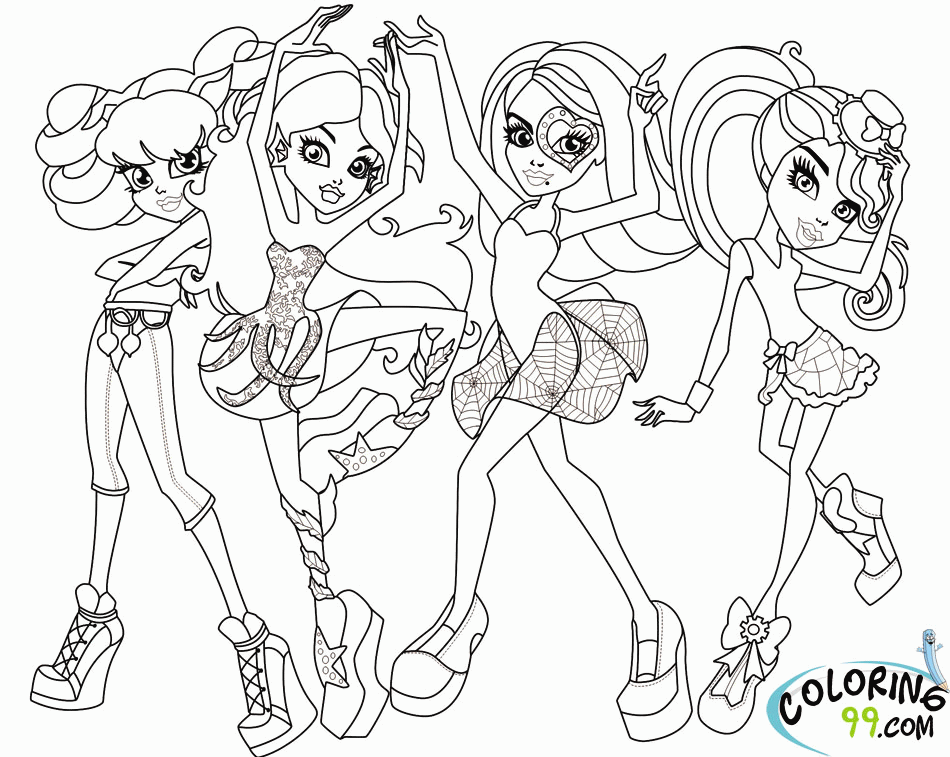 Free Printable Monster High Baby Coloring Pages Inspiring ...