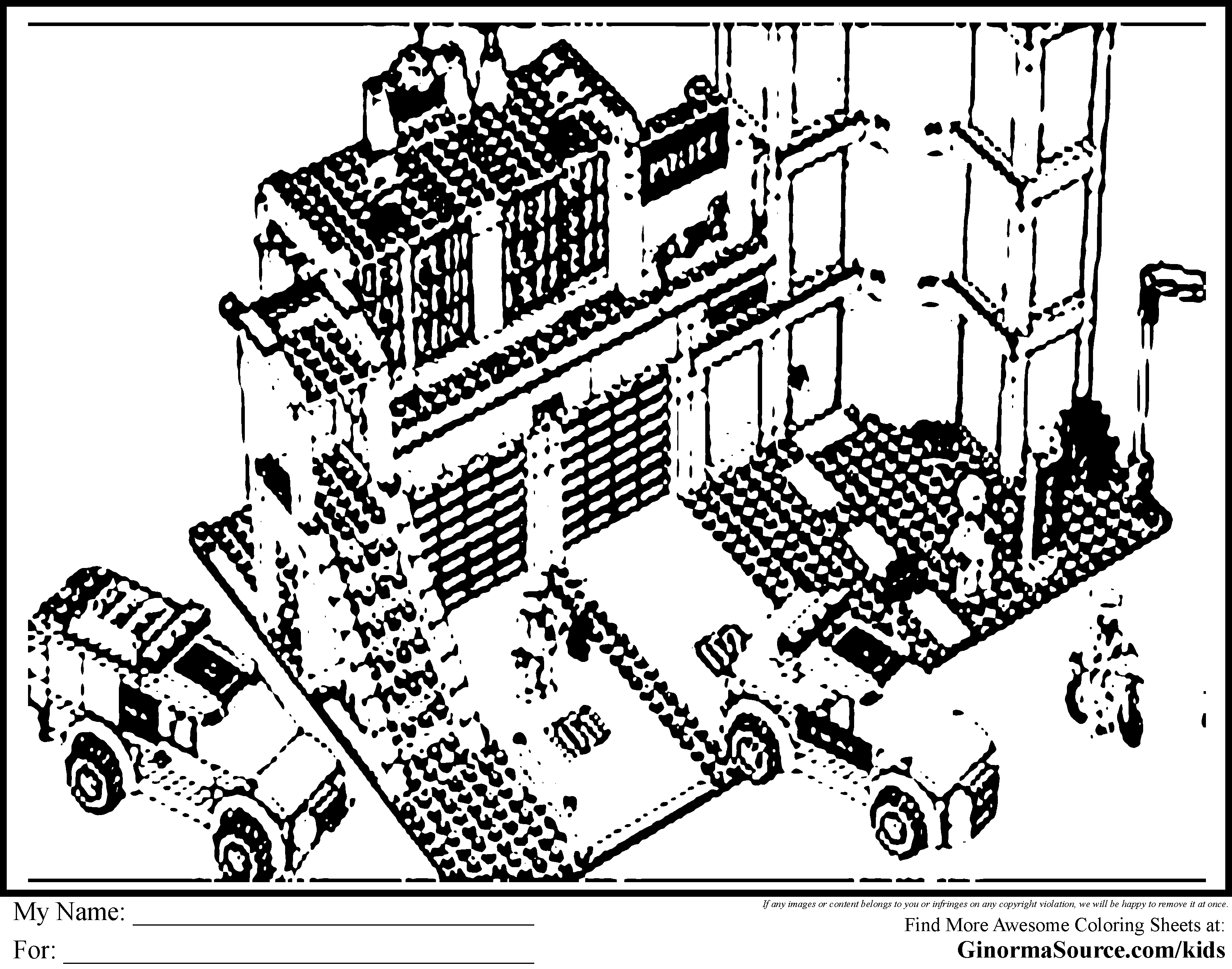 Coloring Page Lego City - Coloring Home
