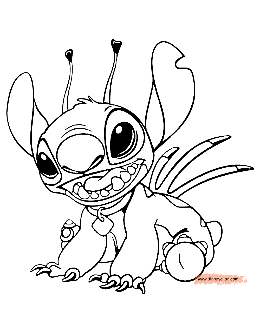 Stitch Coloring Page   Coloring Home