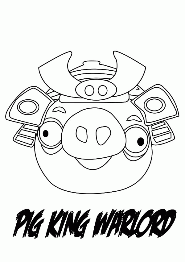 Angry Birds Pig King Coloring Pages Flag - Coloring Pages For All Ages