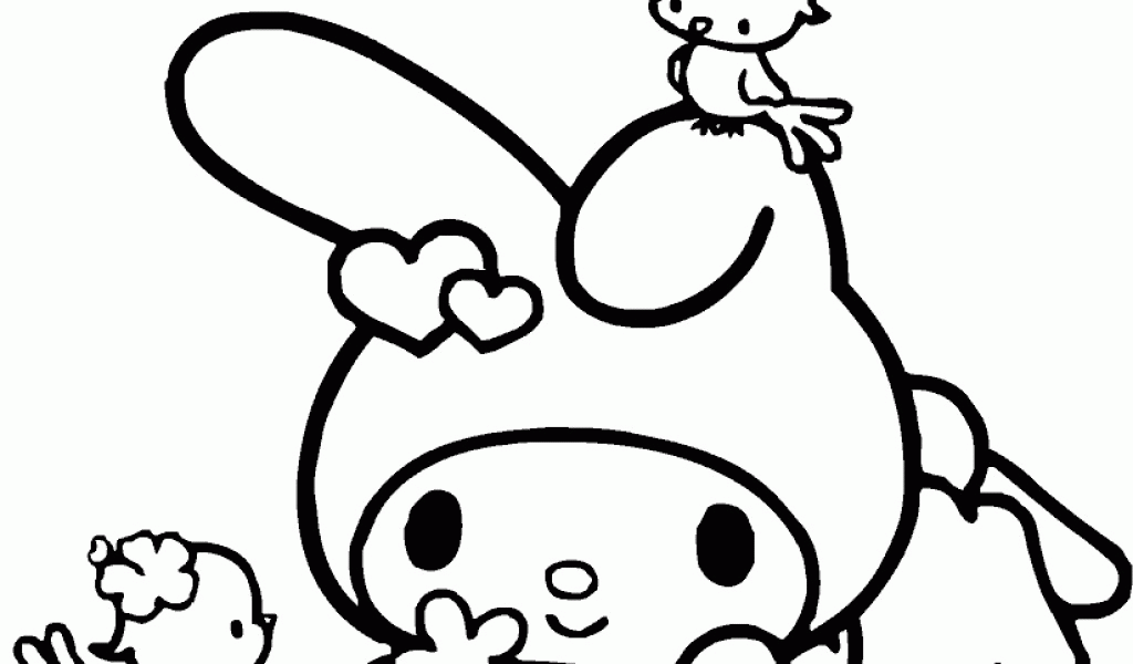 my melody coloring page printable wallpaper | Free Coloring Pages ...