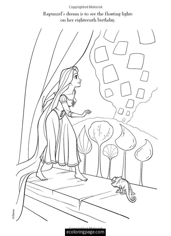 Rapunzel Tickling Pascal Coloring Pages #3460 Rapunzel and Pascal ...