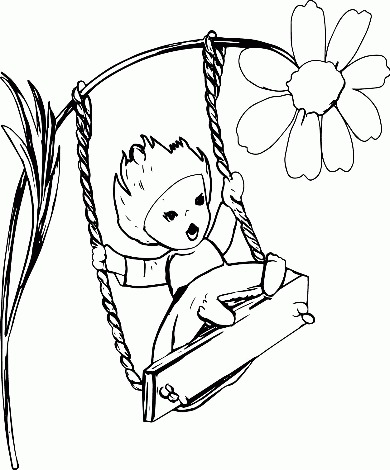 Swing Set Pages Coloring Pages