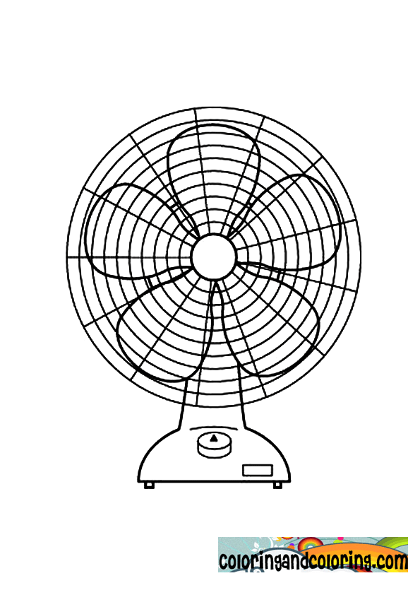 Fan Coloring Page - Coloring Home
