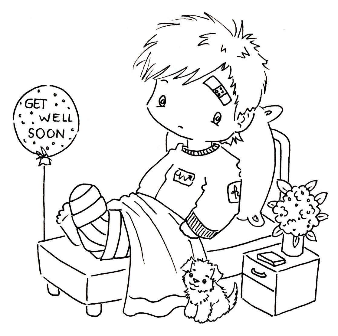 Printable Get Well Cards To Color - Coloring Pages for Kids and ...