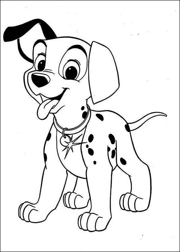 Dalmatian Without Spots Page Coloring Pages