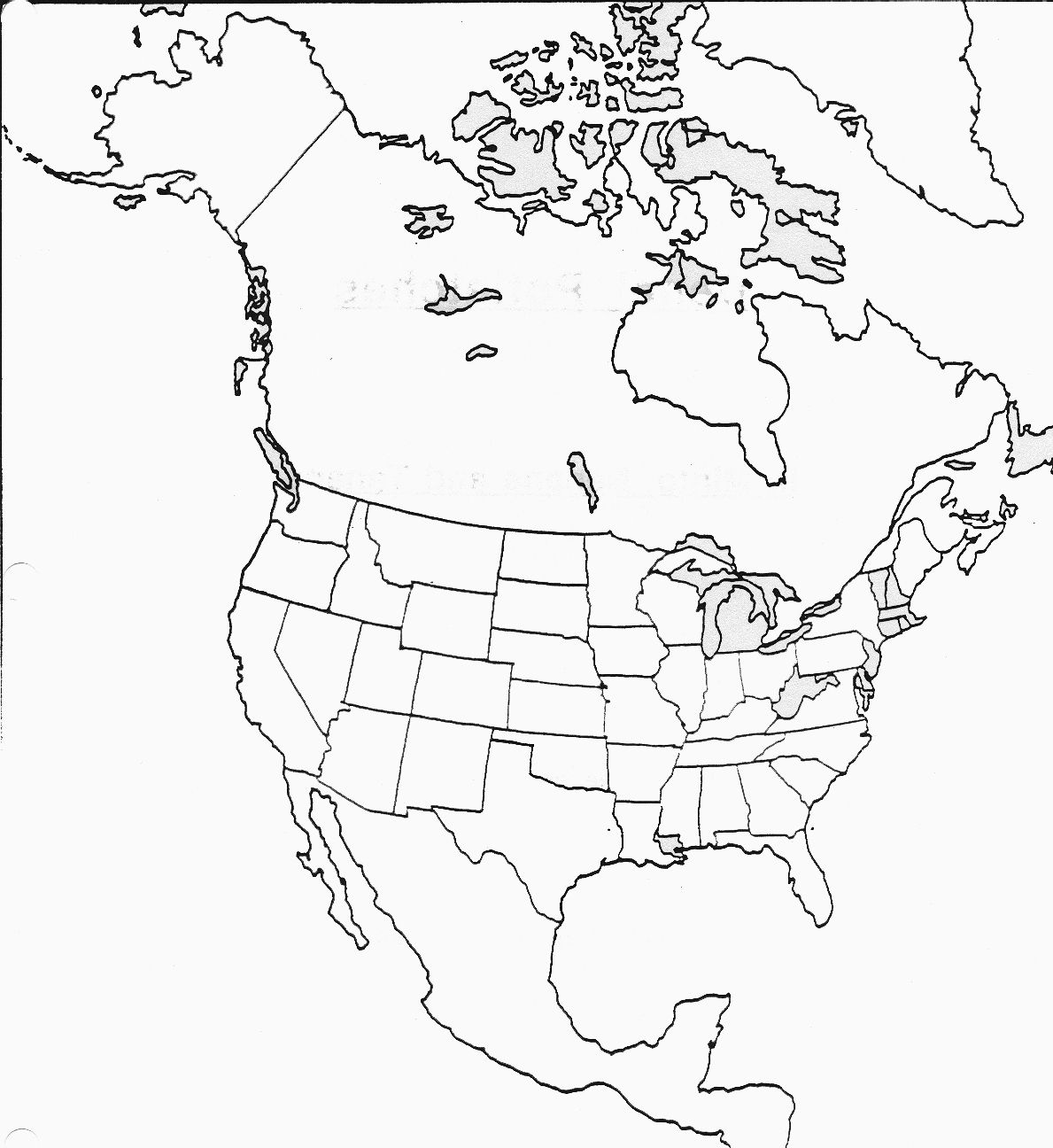 North America Map Coloring Page High Quality Coloring
