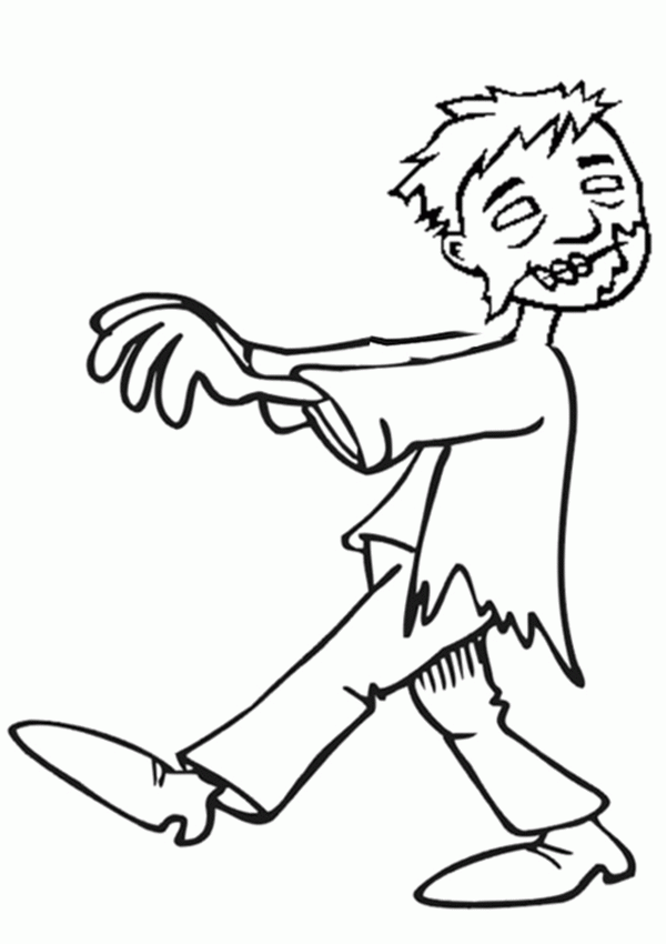 Scary Zombie Coloring Pages - Coloring Home