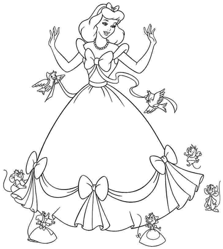 Cinderella Printable Coloring Pages | Free Coloring Pages ...