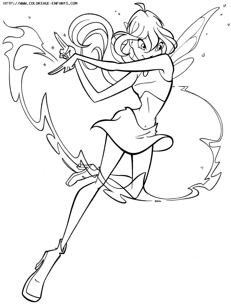 Winx Club coloring pages 9 / Winx Club / Kids printables coloring ...