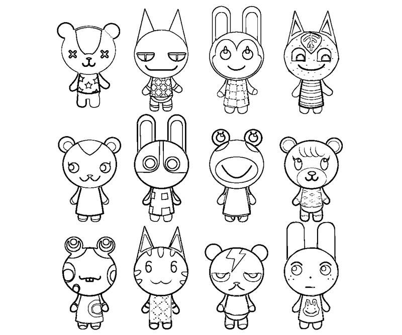 Animal Crossing Coloring Pages Coloring Home