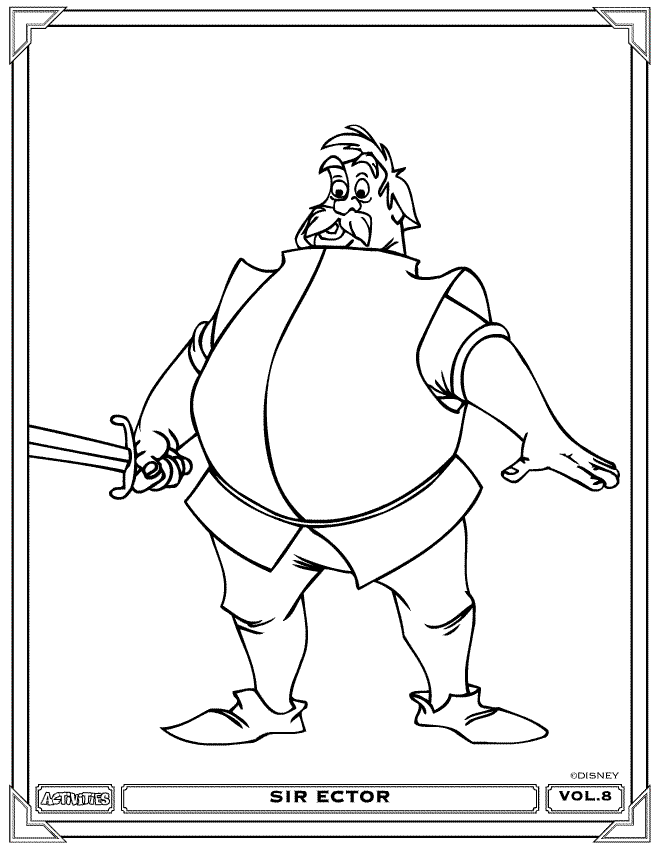 Kids-n-fun.com | 16 coloring pages of Merlin the Wizard