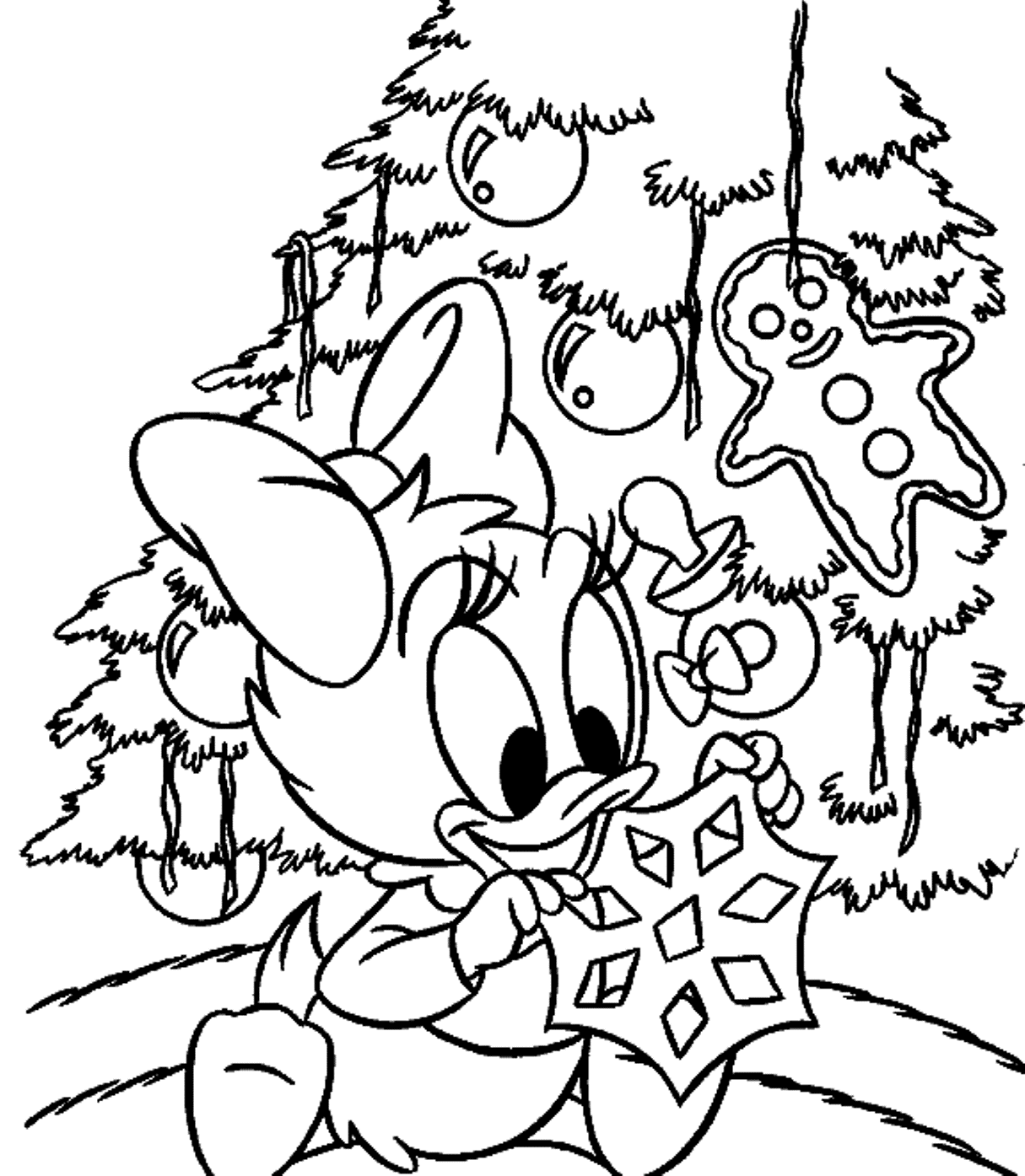 Free Coloring Pages Disney Christmas - Coloring Home
