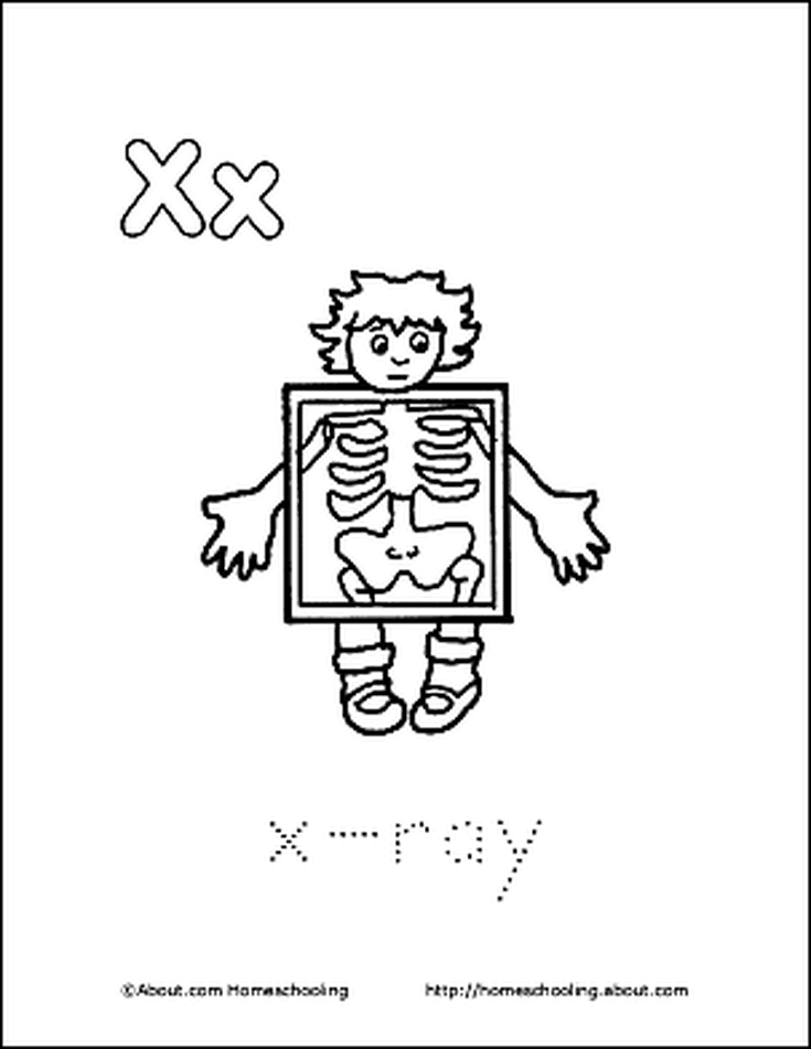 Letter X Coloring Book - Free Printable Pages | Book letters, Coloring  books, Coloring pages