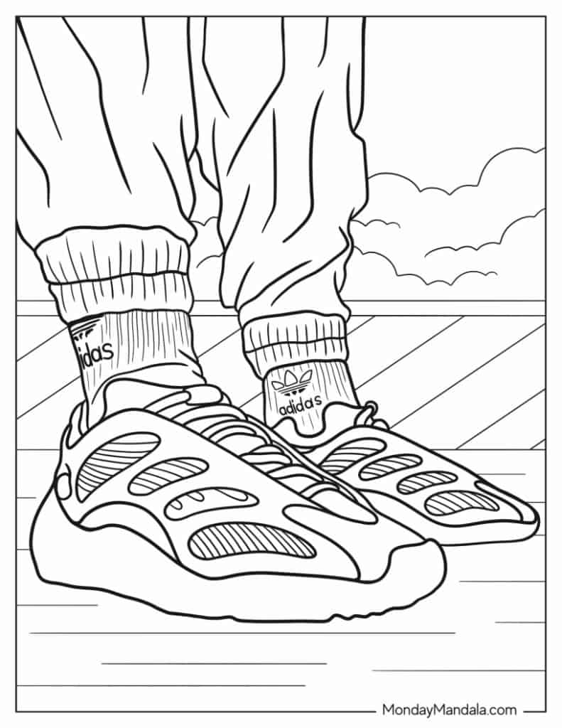 30 Shoe Coloring Pages (Free PDF ...