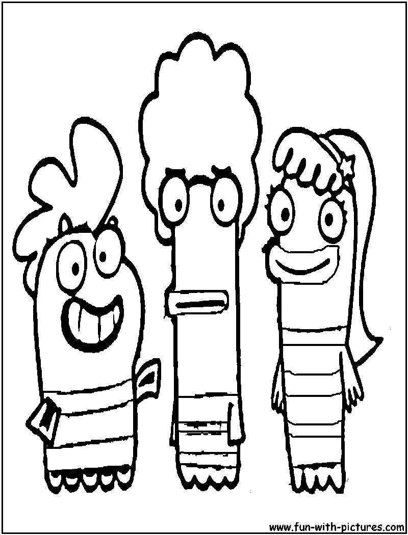 Fishhooks Coloring Page