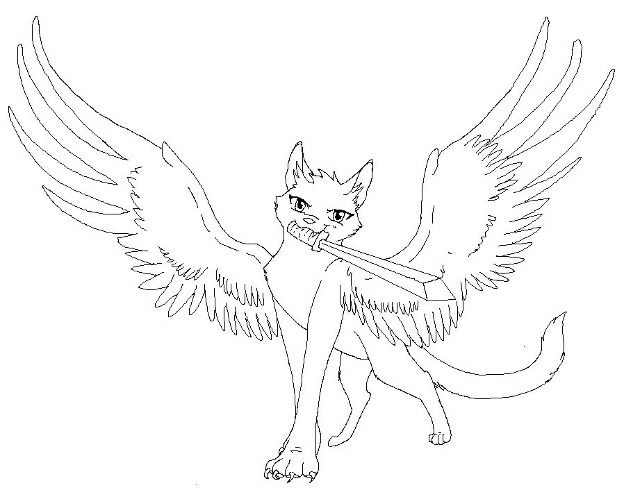 14 Pics Winged Warrior Cats Coloring Pages Free