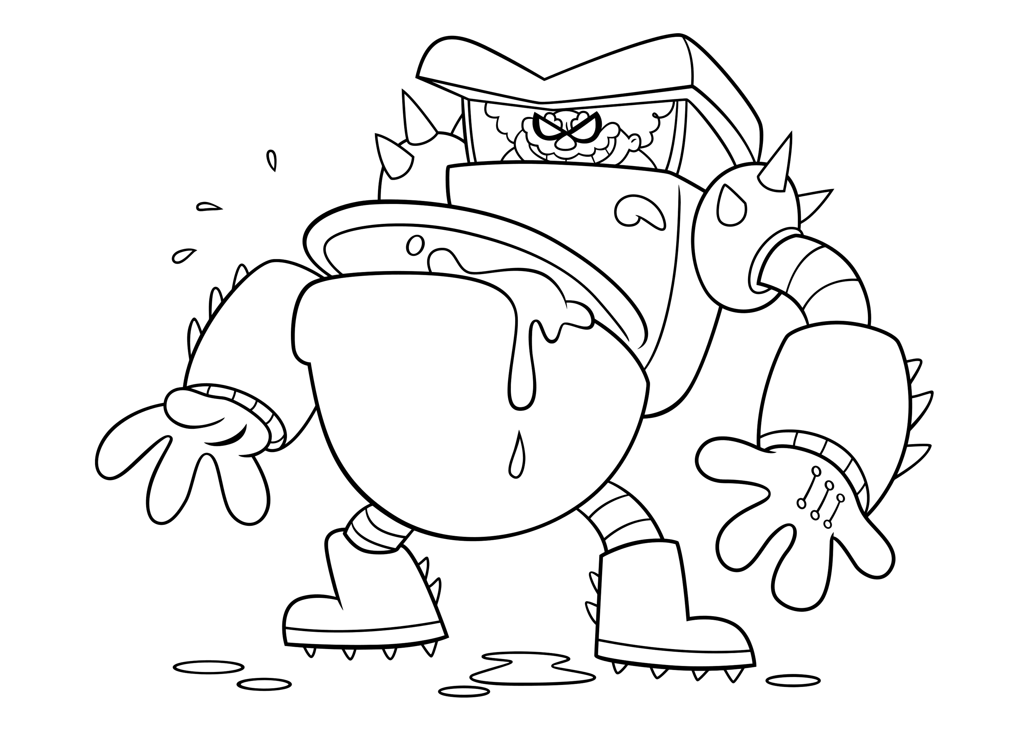 Captain Underpants - Turbo Toilet 2000 - Coloring Pages 7 | Nutty ...