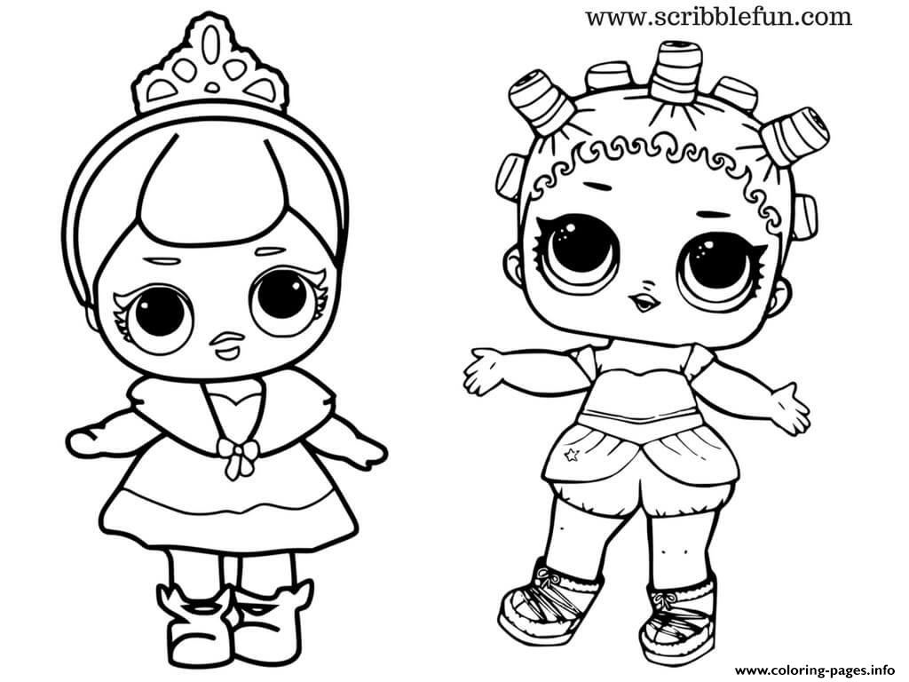 Lol Dolls Cute Baby Princess Coloring Pages Printable
