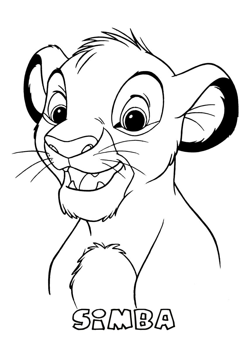 Lion King Holding Up Simba Coloring Page - Coloring Home