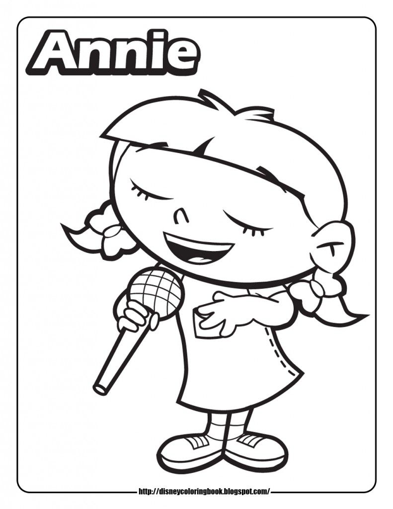 orphan annie coloring book pages - photo #9