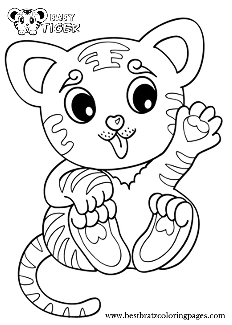 Coloring Pages Tiger Cubs   Coloring Home