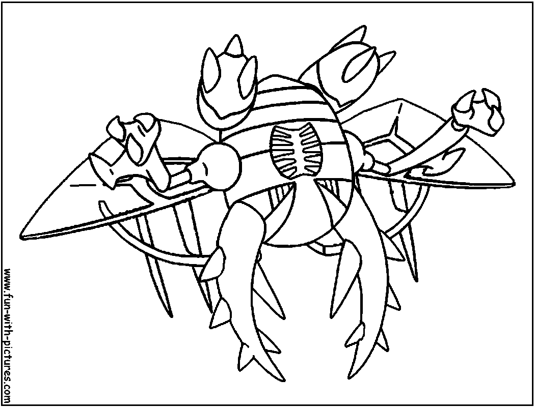 pokemon pinsir 5 coloring page Famous pokemon coloring red