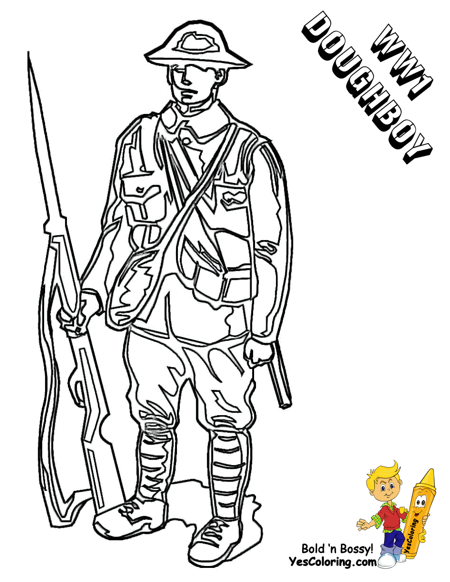 Ww2 Marine Coloring Pages - Coloring Home