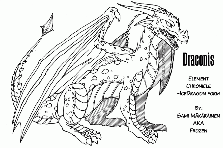 13 Pics Of Cool Ice Dragon Coloring Pages Free - Printable Dragon