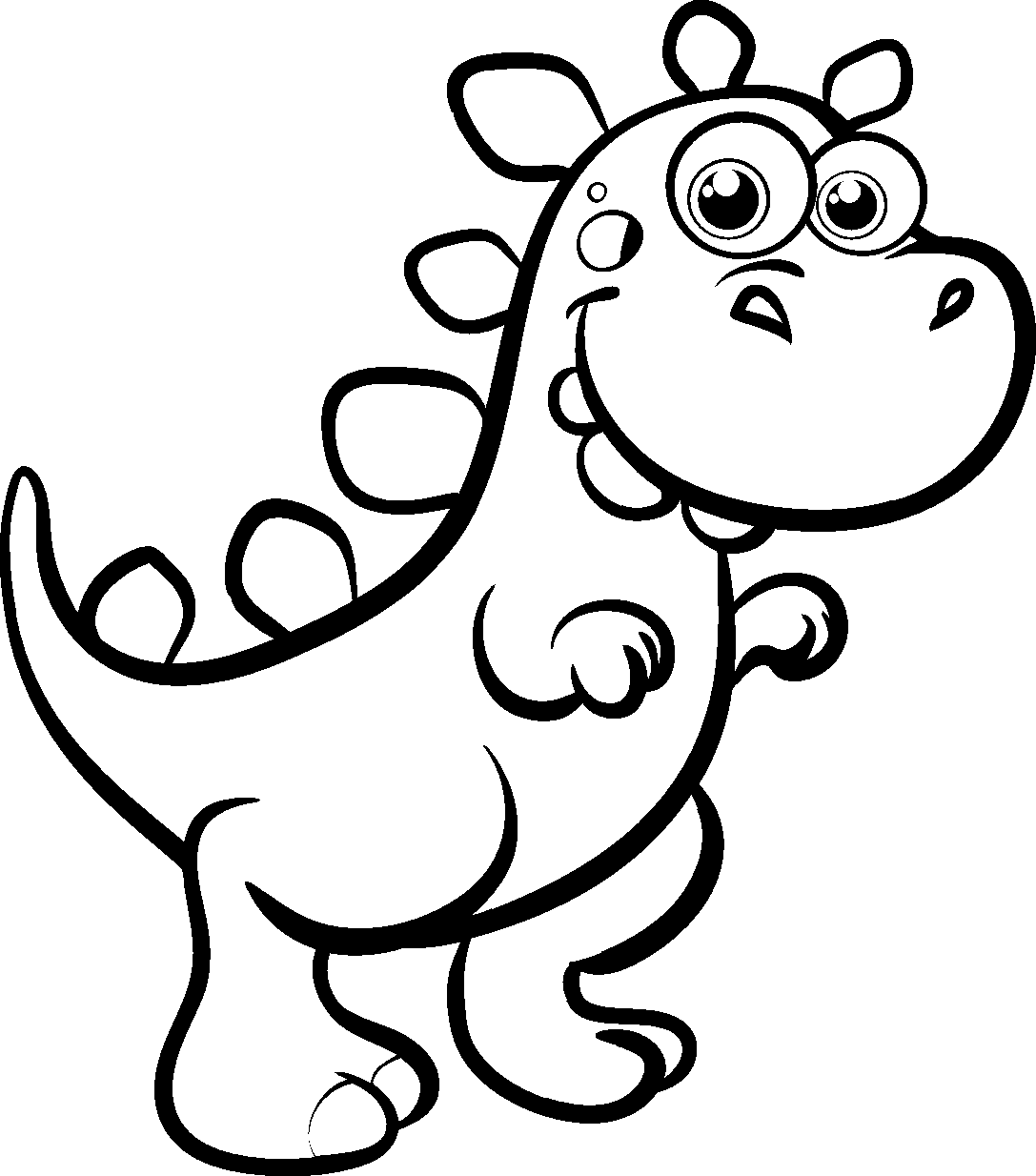 Dinosaur Coloring Pages For Toddlers - Coloring Home
