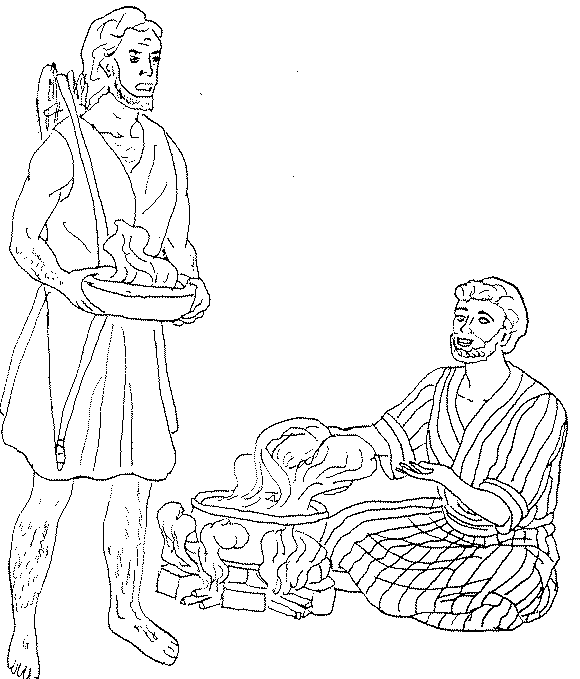 Cartoon Of Jacob And Esau Coloring Page Netart Rebekah Coloring My