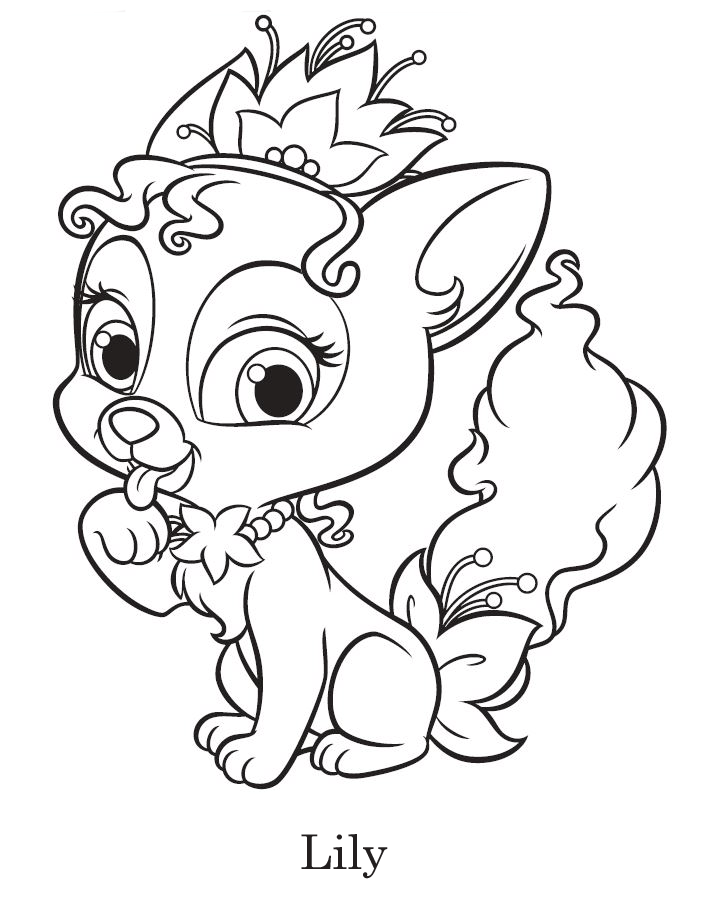 Palace Pets Coloring Pages - Coloring Home