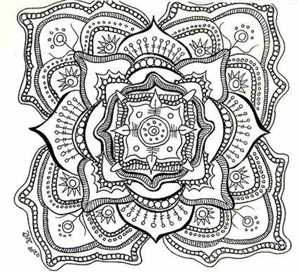 Free Mandala Coloring Pages - Widetheme