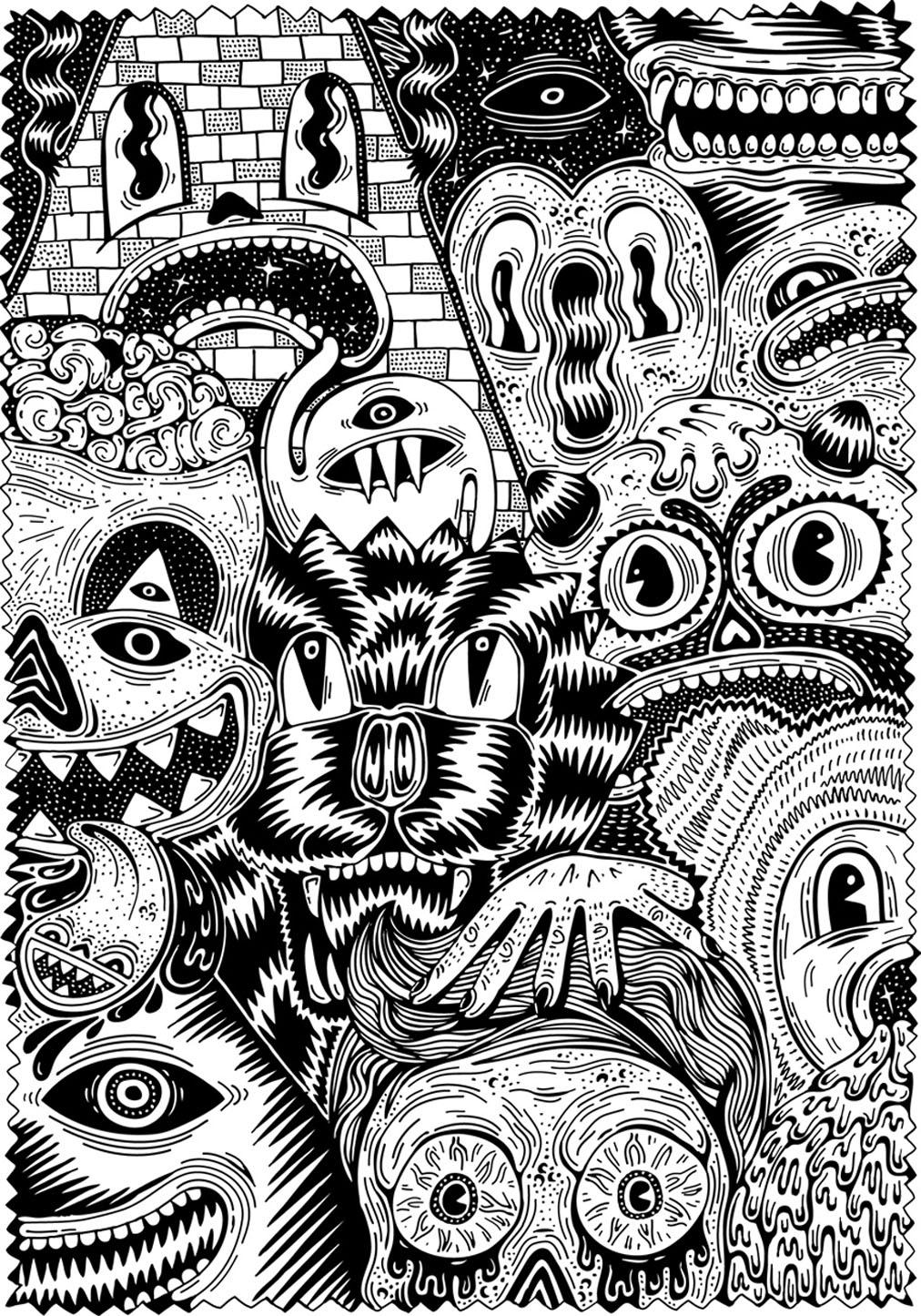 Halloween Coloring Page For Adults - Coloring Home
