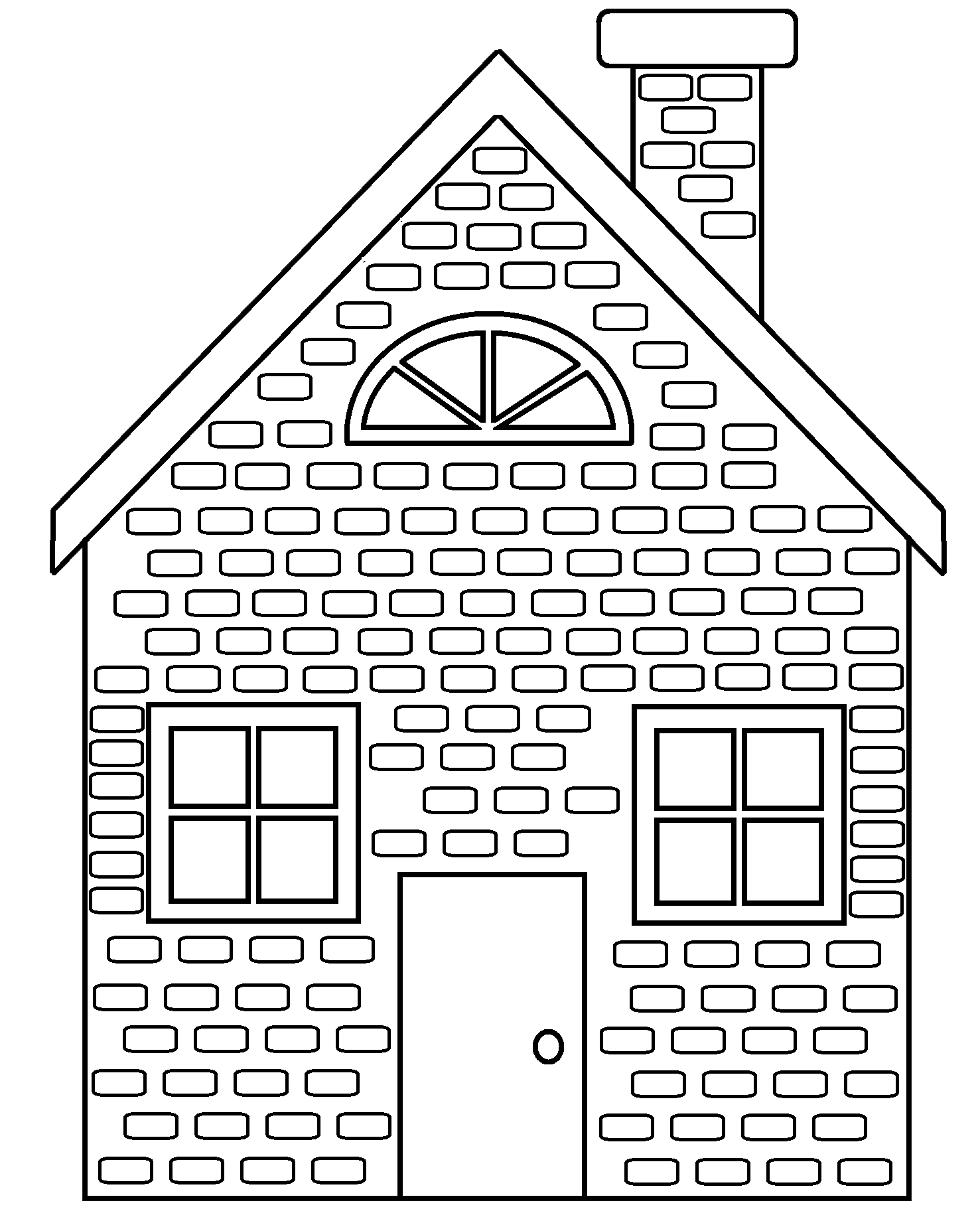 9 Pics of Brick House Coloring Page - 3 Little Pigs Brick House ...
