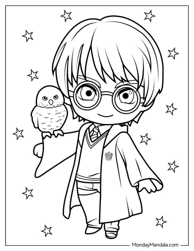 44 Harry Potter Coloring Pages (Free ...
