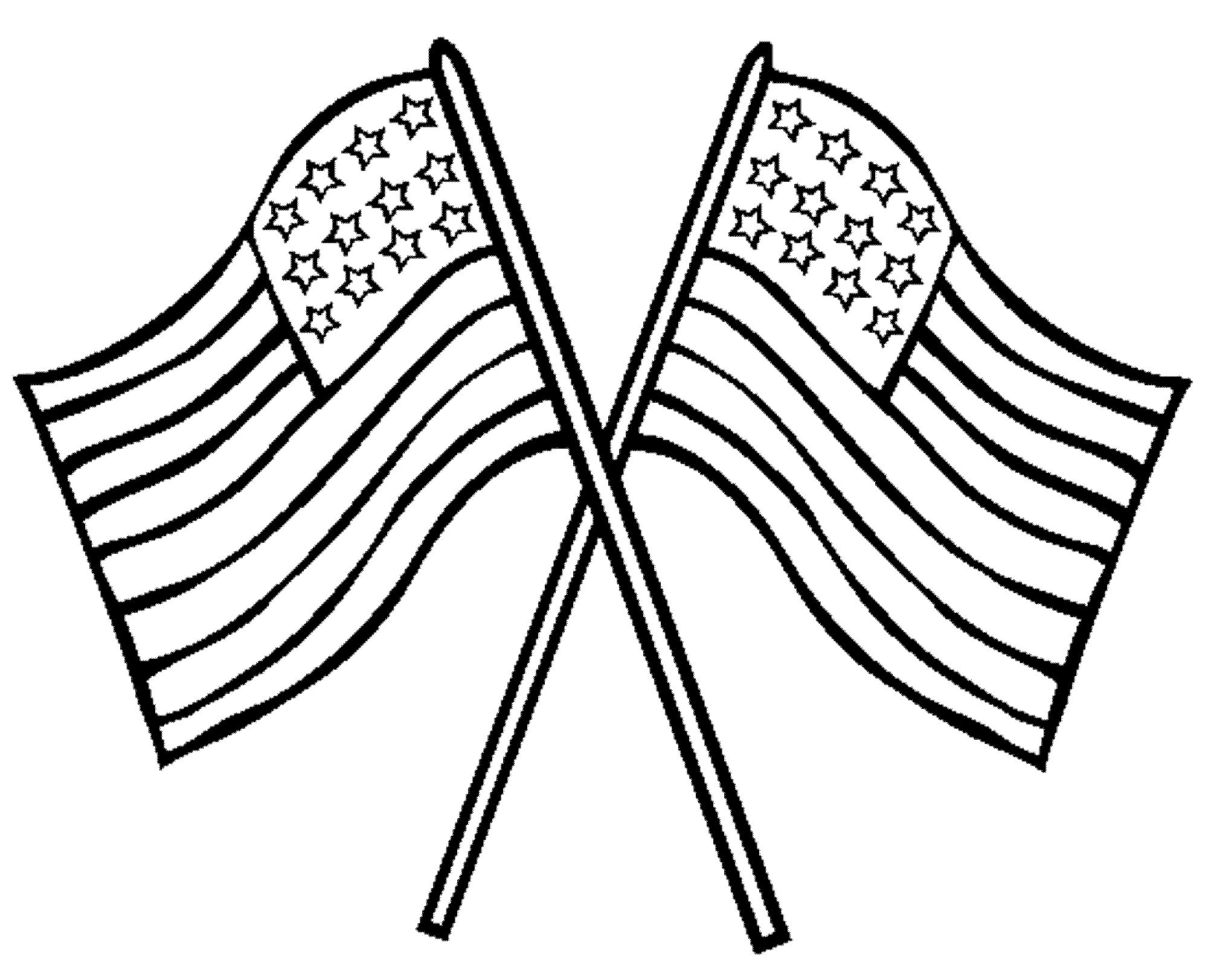 Coloring Pages American Flag Color - Colorine.net | #24110