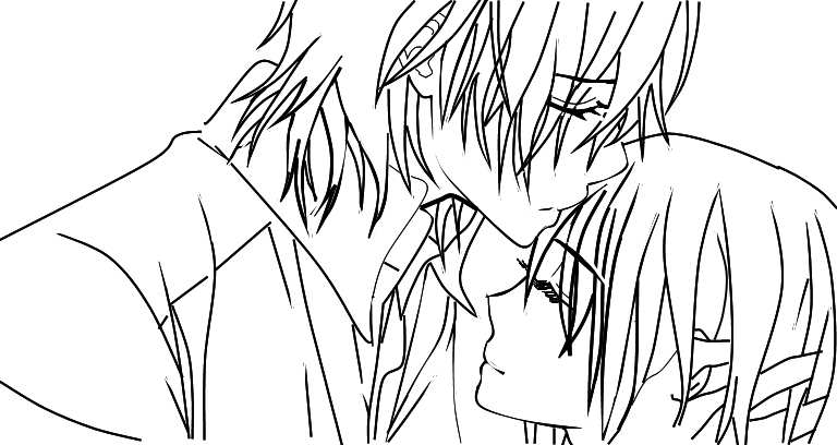 manga characters coloring pages vampire knight - photo #27
