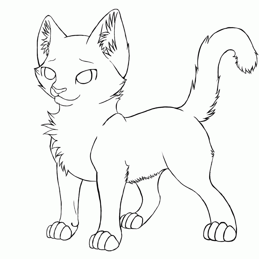 Warriors Cat Coloring Pages Coloring Home